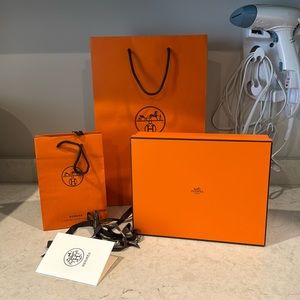 Hermes box and bag
